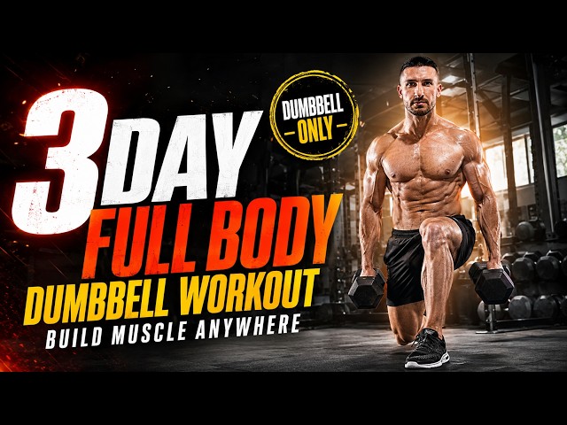 Dumbbell Only Workout  3 Day Full Body Dumbbell Workout #workout #dumbleworkout #motivation #gym