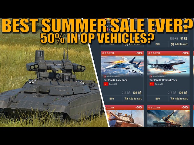 BEST SUMMER SALE EVER? BMPT, Su-30's, F-18's, Leopards 2A4's ALL with 50% OFF? - War Thunder