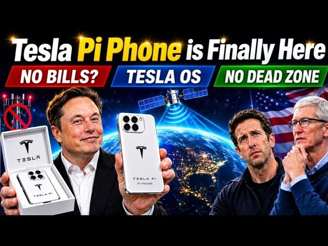 Tesla Pi Phone: Tesla OS? NO Dead Zone? AI & Starlink Connectivity! Musk’s New Smartphone Concept!