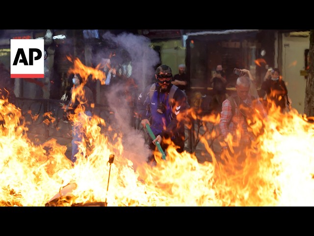 Student protests in Albania turn violent as police clash with protesters