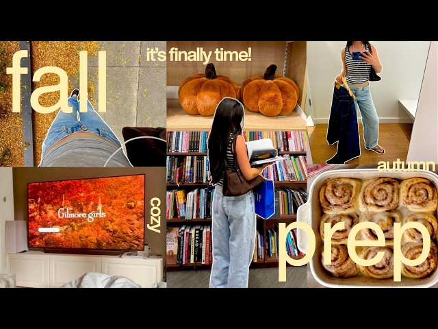 PREPARING FOR FALL 🍂 fall shopping, baking + cozy autumn activities