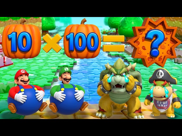 Mario Brothers Vs Bowser Family – Ultimate Lucky Team Battle! Super Mario Party (4K UHD)