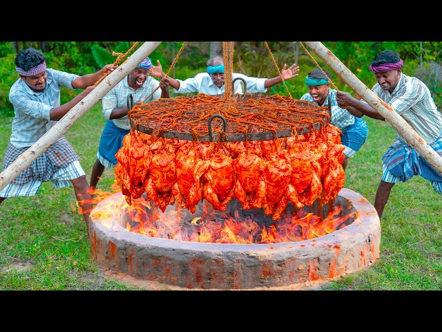 CHICKEN MANDI BIRYANI | Underground Arabian Traditional Recipe Cooking in Village | Kuzhi Mandi