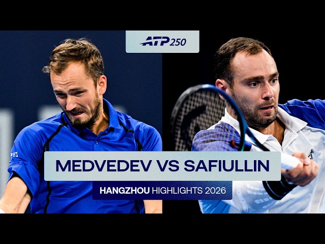 Daniil Medvedev vs Roman Safiullin Highlights | Hangzhou 2026 Semi-Final