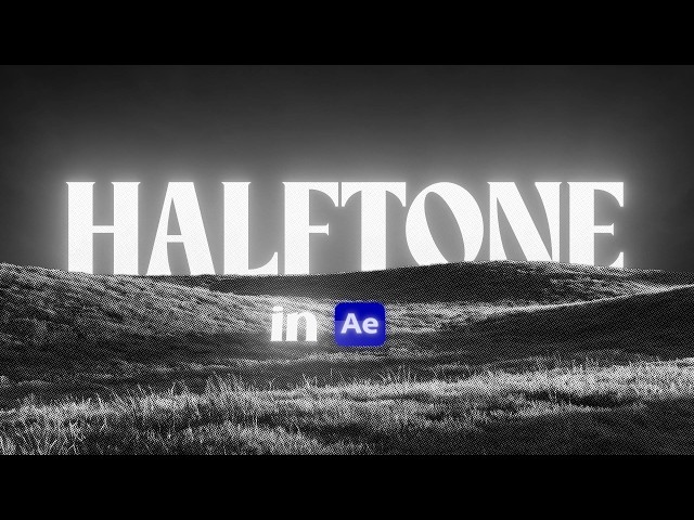 Halftone Effect in After Effects (Easy Tutorial)