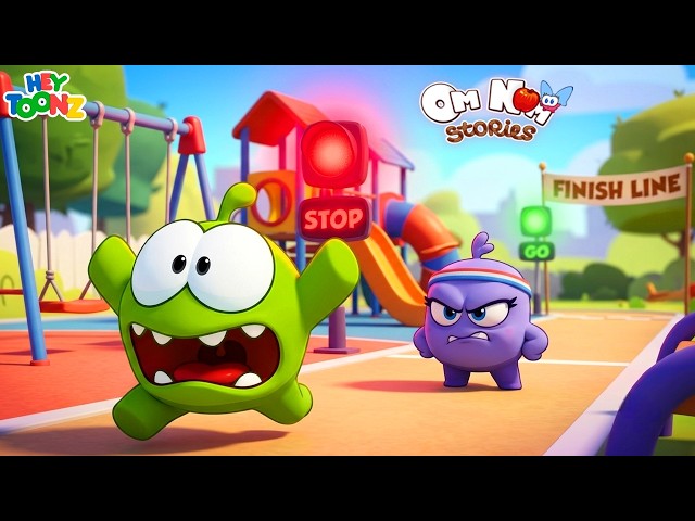 Om Nom Hikâyeleri | Om Nom, Bebek Angry'ye Karşı! Kırmızı Işık, Yeşil Işık Mücadelesi | Karikatür