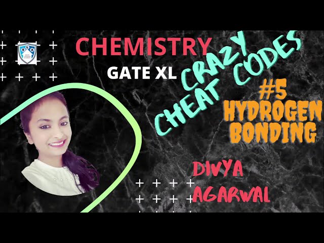 GATE-Lifescience | Chemistry | Crazy Cheat Code | Part-5 | Divya Agarwal | SLA | GATE |