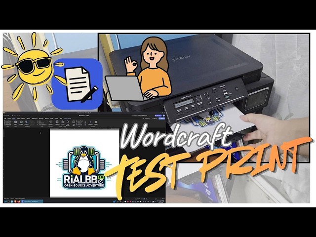 WordCraft on BigLinux OS: Inserting Pictures & Printing Workflow Test! 🖼️🖨️
