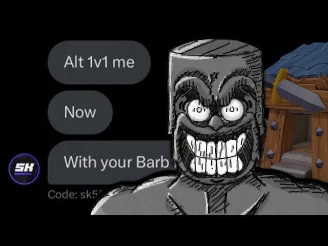I Used Barb Hut To Challenge A Professional X-Bow Player