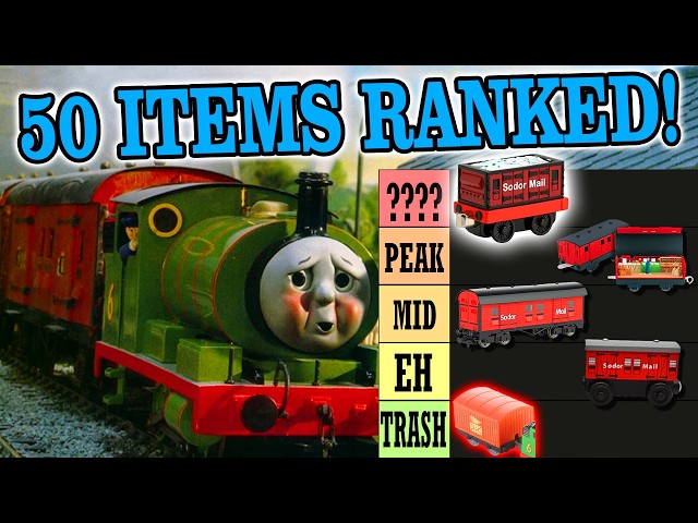 Ranking EVERY Mail Van - The ULTIMATE Thomas Merch Mail Train  Tierlist
