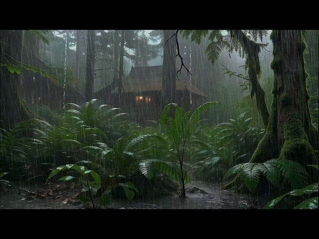 Calm Your Soul with the Sound of Heavy Rain in the Wild to Help You Rest and Fall Asleep