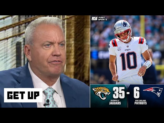 GET UP | "Patriots FALL APART" -  Rex Ryan reacts to Drake Maye’s 2 INTs in 35-6 Loss