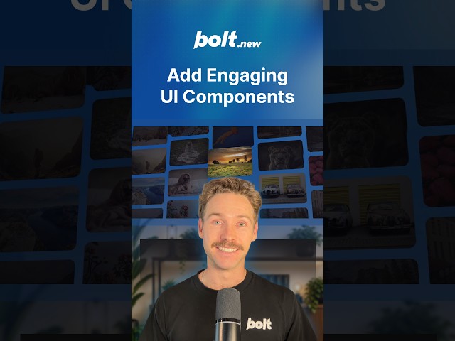 How to add Engaging React Components to your Bolt.new Site