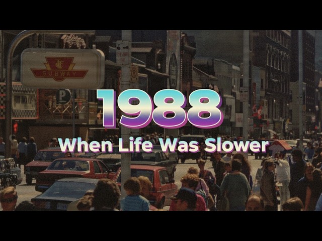 POV: BACK TO 1988 — When Life Was Slower // 80s Synthwave Vaporwave VHS Nostalgia Mix