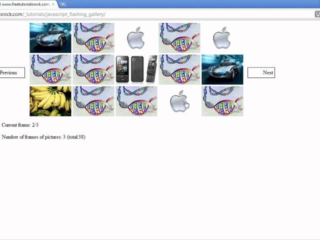 javascript image gallery slide tutorial