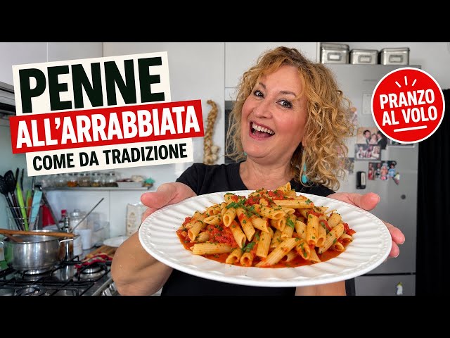 Penne all'arrabbiata in 12 minutes, basically just the time it takes to cook the pasta! 🌶️🍝