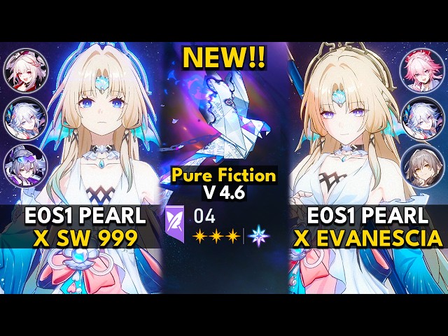 E0S1 Pearl x Silver Wolf Lv 999 & Evanescia | Pure Fiction 4.6 Starward Mode | HSR 4.6 CE Server