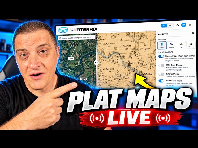 Subterrix Historic Plat Maps Demonstration