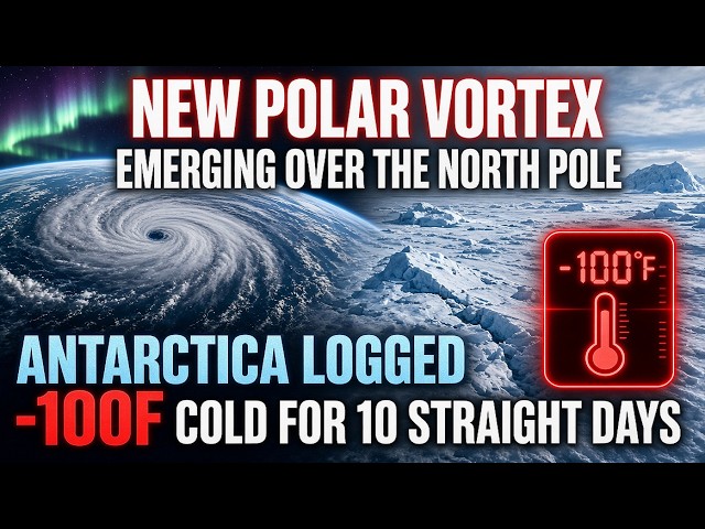 New Polar Vortex Is Emerging Over the North Pole - Antarctica Logged -100F Cold For 10 Straight Days