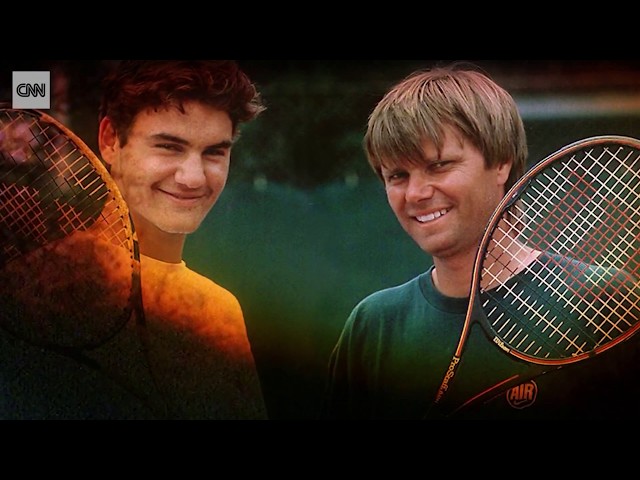 TEARFUL Roger Federer remembers late coach- Peter Carter