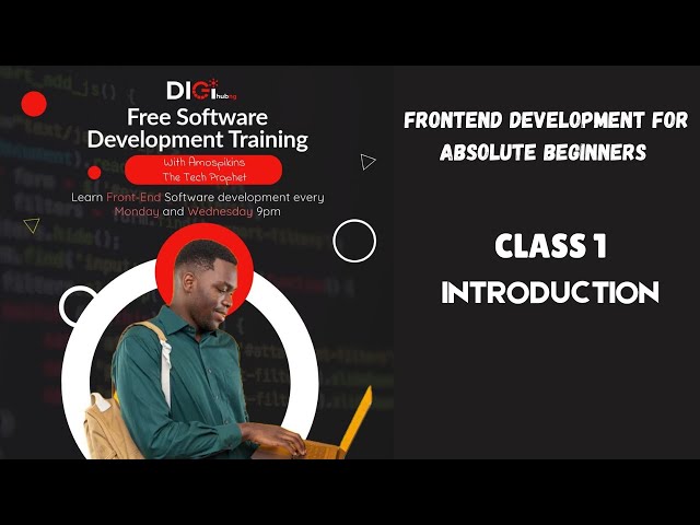 Frontend Development for Absolute Beginners – Live Class 1