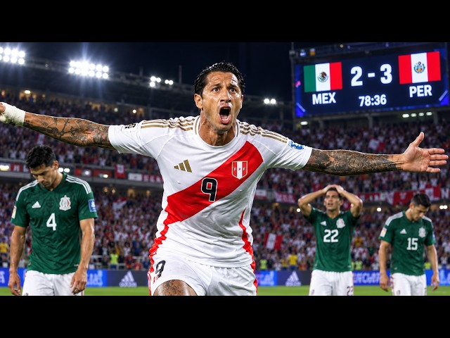 PERÚ remontó el partido a MÉXICO con goles de LAPADULA, YOTÚN y VÉLEZ