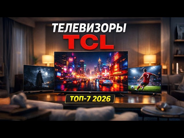 Лучшие телевизоры TCL 2026📺Топ-7 моделей Mini LED, QLED и 4K HDR для дома. Рейтинг! 55, 65, 75, 85"