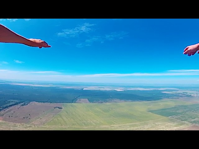Первый прыжок с парашютом Юля 360