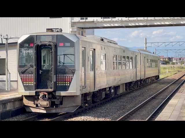 JR東日本GV-E400系ニイ2B-4編成 塩川 到着・発車 2026/09/23
