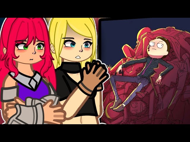 🇺🇸/🇧🇷/ Teen Titans React to Robin As Evil Morty || Gacha React ||