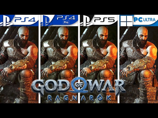 God of War Ragnarök | PS4 vs PS4 Pro vs PS5 vs PC Ultra | 4K Full Graphics Comparison