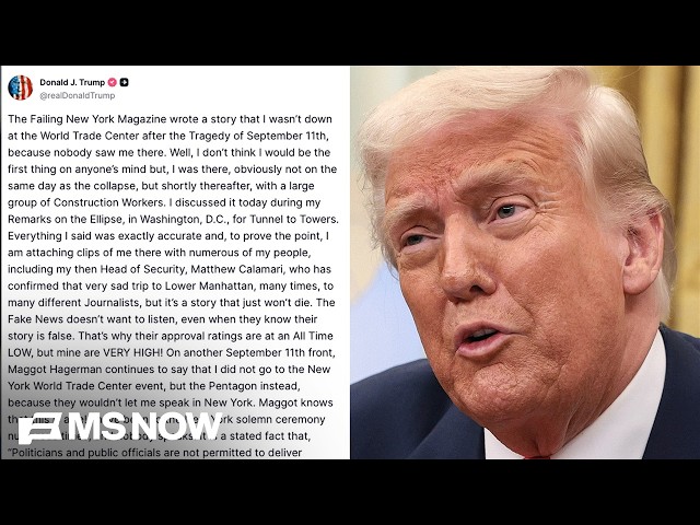 Trump RAGES at 'Fake News' over his own disputed 9/11 claims
