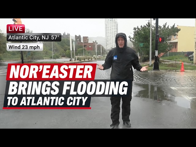 Mike Bettes Shows Severe Coastal Flooding in New Jersey