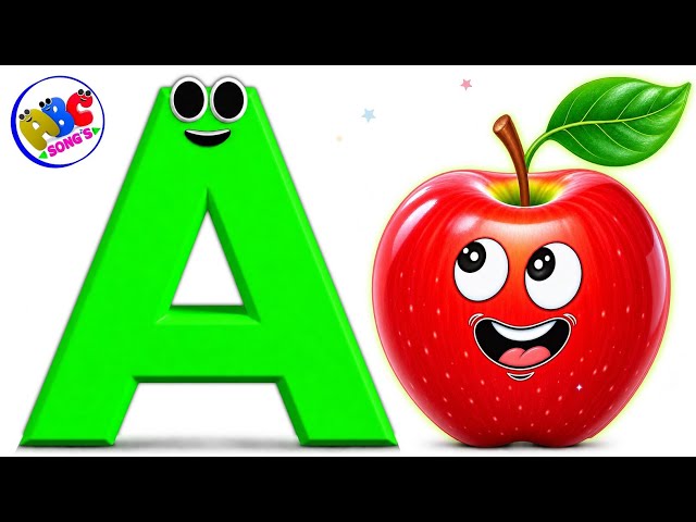 ABC Phonics Song | Learn A to Z Letter Sounds for Kids 🍎| A is For Apple | Kids Learning Video