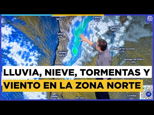 Rain, snow, and winds of up to 60 km/h in the northern zone: Forecast updated through Friday the ...