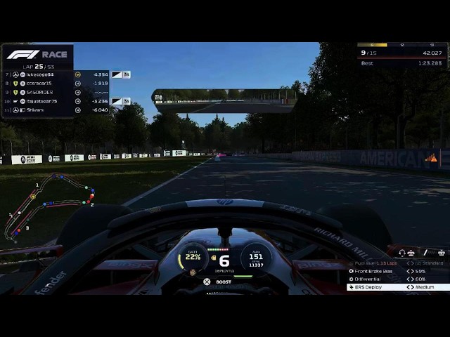 AFML season 2 round 14 Monza 100% Equal performance race Team Ferrari l