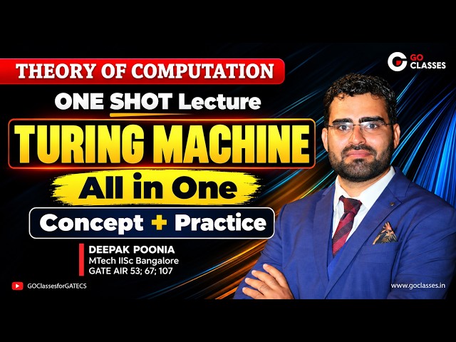Turing Machine - One Shot | Definition, Revision, Practice | All-in-One