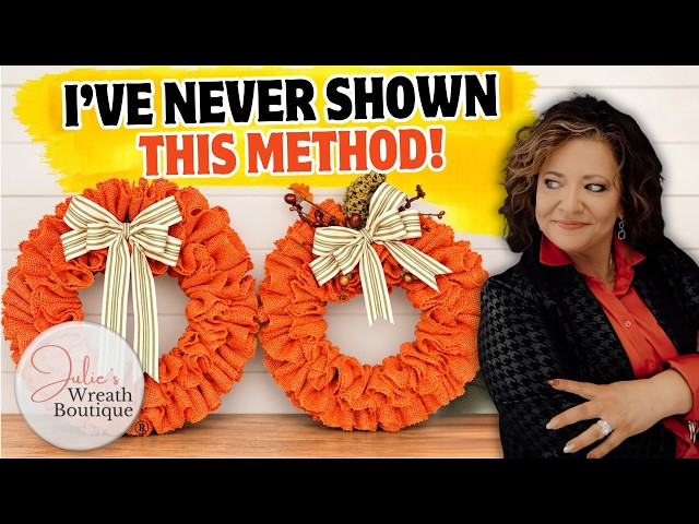 I’ve Never Shown This Dollar Tree Wreath Method! Easy Burlap Fall Wreath | The Dollar Tree Ruffle