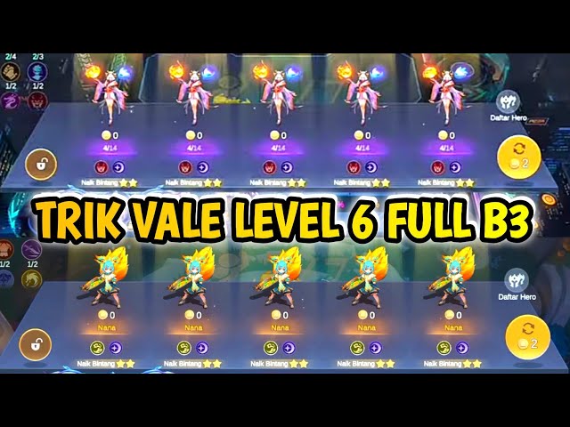 META HAMA VIRAL TERGAMPANG||LEVEL 6 FULL HERO B3 BOSS||COMMANDER VALE MCGG TERBARU||MAGIC CHESS GOGO