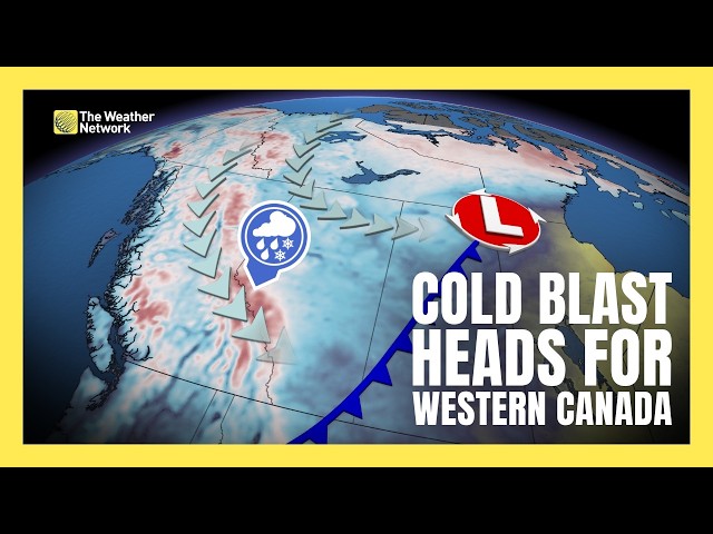 T-storm threat and plunging temperatures for B.C. and Alberta | #forecast