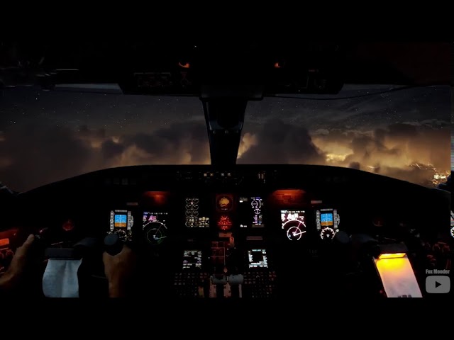 ASMR Cockpit View Airplane White Noise Sound Ambience 7 Hours 4K - Sleep Relax Focus Chill Dream