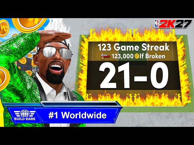 I Went STREAK HUNTING with the #1 RANKED BUILD in NBA 2K27!