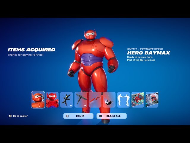How To Get Hero Baymax Skin For FREE! (Fortnite)