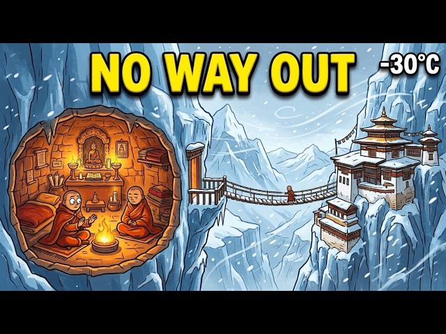 How Himalayan Monks Survive −30°C Winters Inside Cliffside Monasteries
