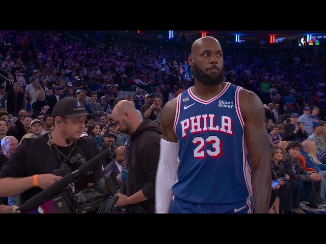 LeBron’s 76ers Debut Introduction At Madison Square Garden 👑