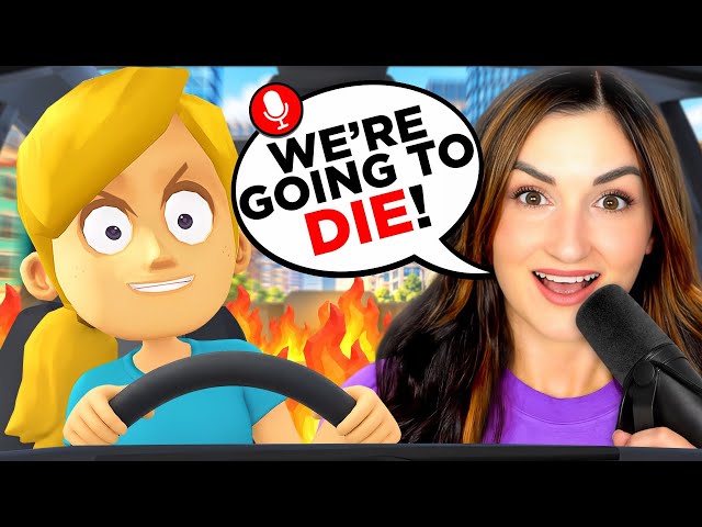 I Tried Working as a Driving Instructor Using My Microphone ...but My Little Sister is DUMB