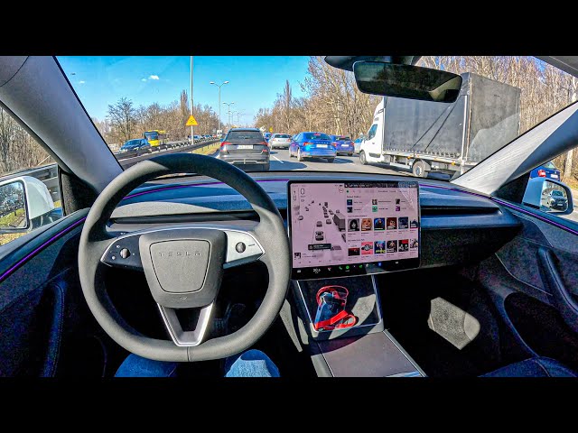 NEW Tesla Model Y 2025 (Long Range AWD) | POV Test Drive #2354 Joe Black