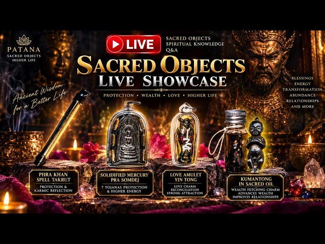 SACRED OBJECTS 🔥 LIVE SHOWCASE | Order: Patana.org