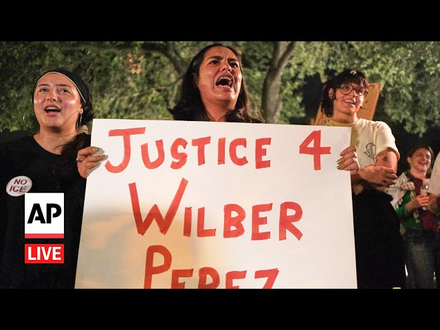 LIVE: Protest in Texas after ICE shooting