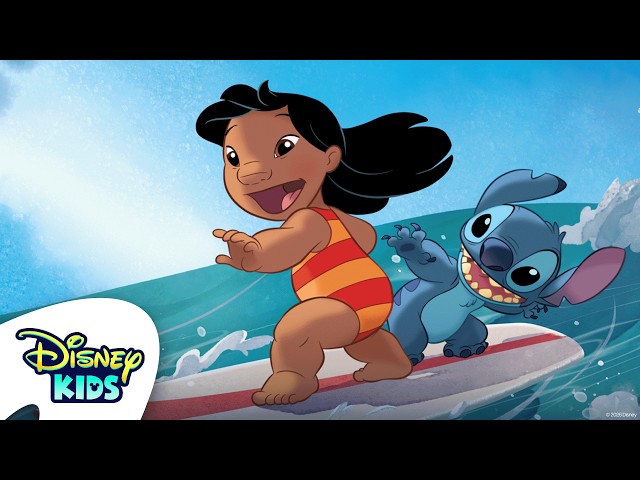 Lilo & Stitch: Ride the Waves! 🏄🌊 | Read Along 📖 | @disneykids